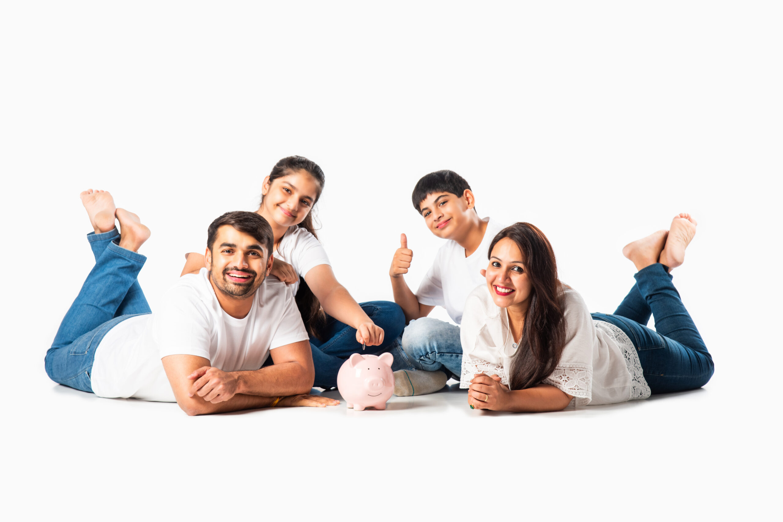 Familie spart Geld